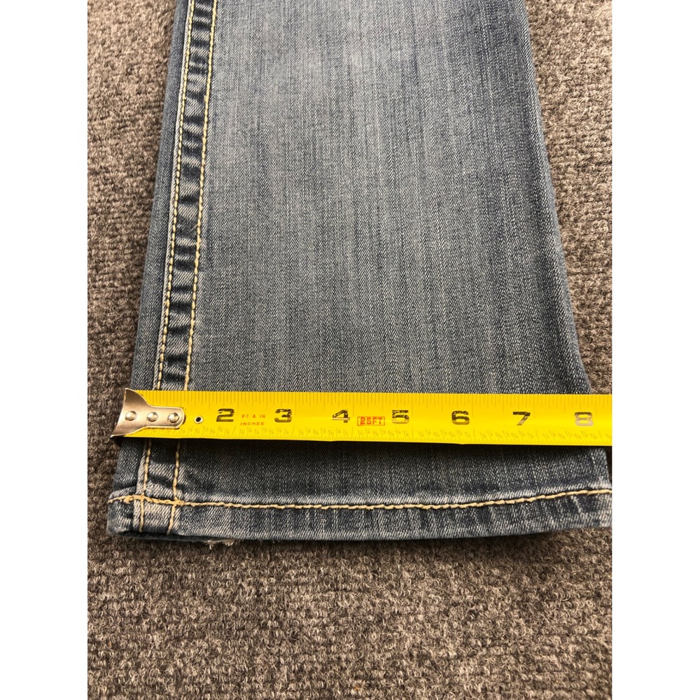 BKE Payton Bootcut Jeans Womens 29L Medium Wash Faded Stretch Denim Low Rise - Picture 3 of 11